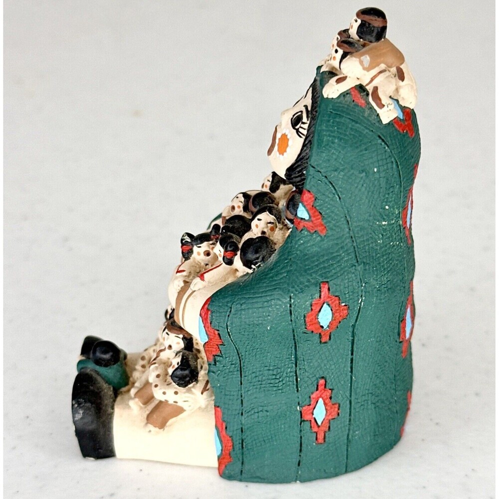 American Legacy Native American Pueblo Storyteller Figurine Cochiti 3.5” - Picture 5 of 8